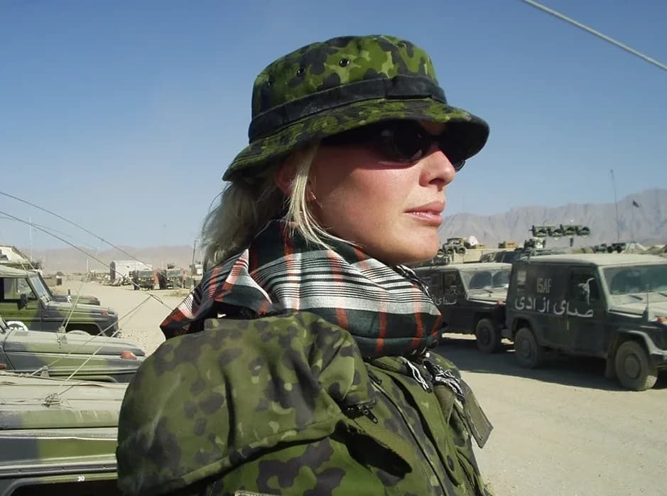 Hedvig Alexander on deployment in Afghanistan