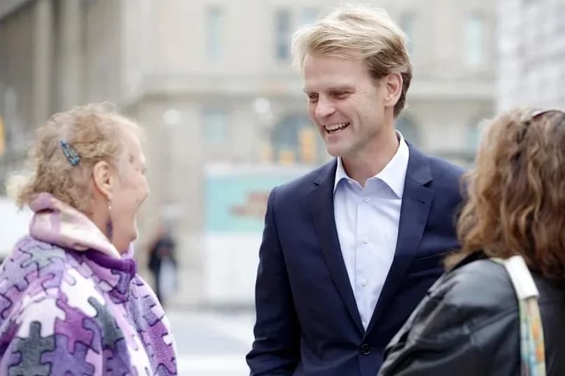 Chris Alexander meeting residents